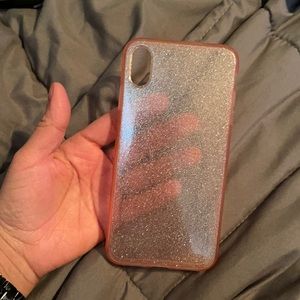 Pink glitter case for iPhone XS Max